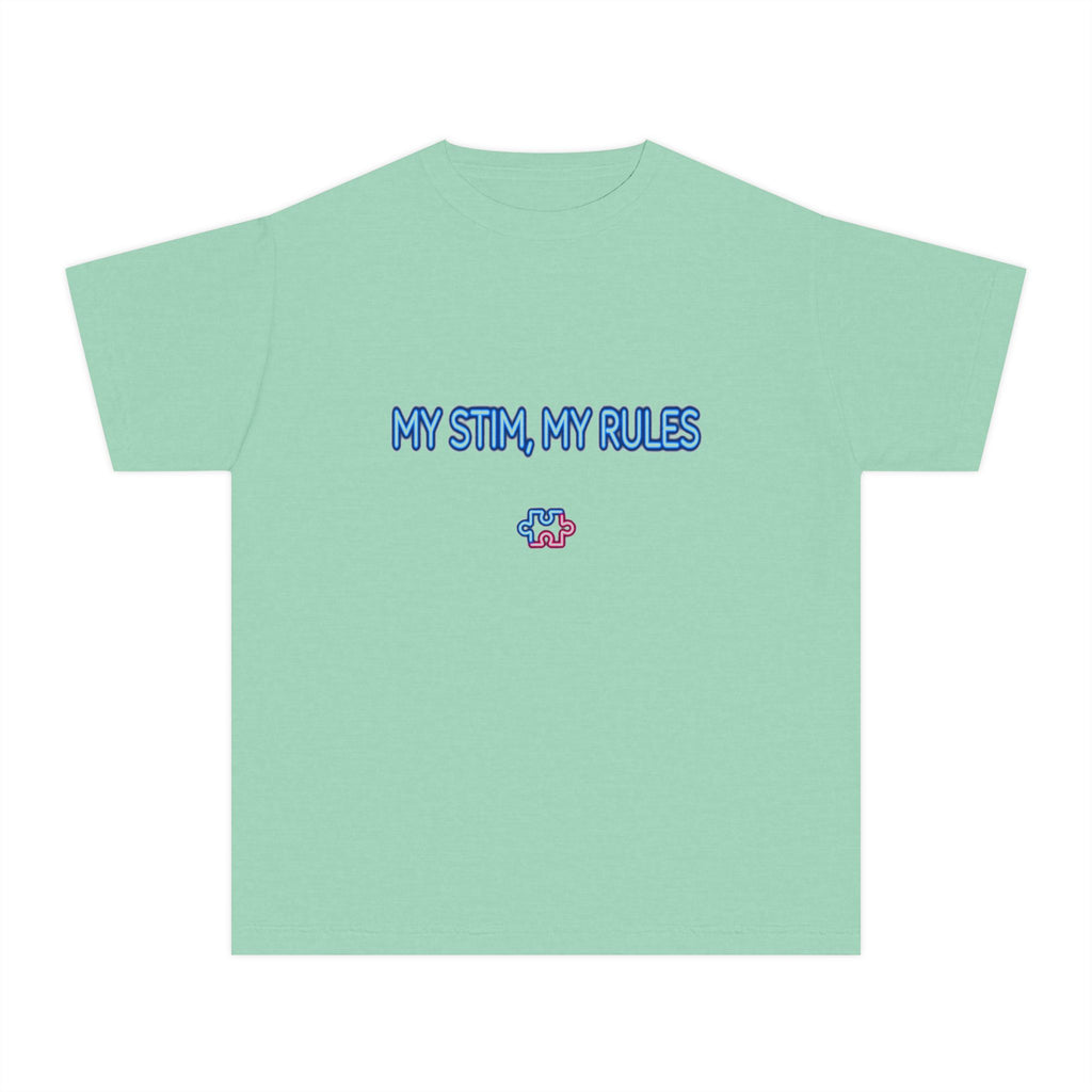 My Stim My Rules Neon – Autism Awareness Kids T-Shirt