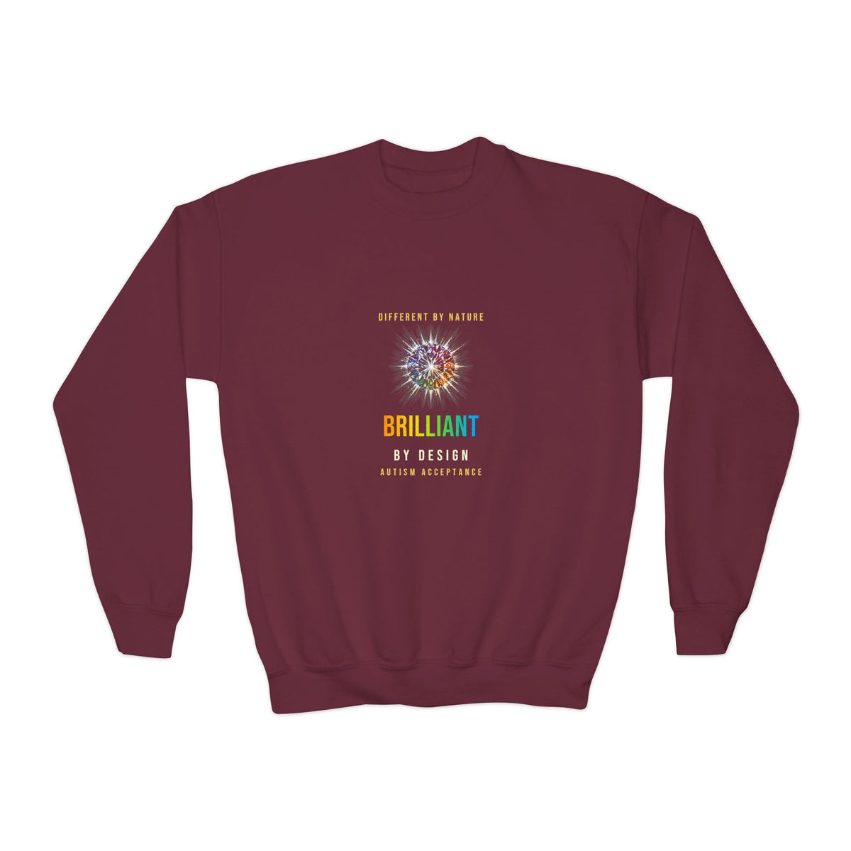 Brilliant By Design – Autism Acceptance Kids' Sweatshirt