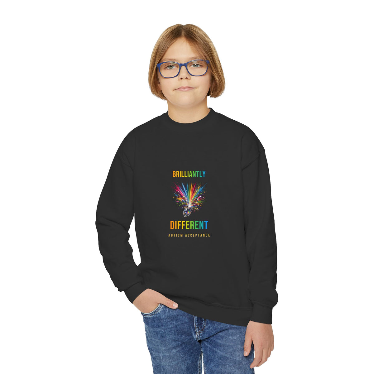 Brilliantly Different – Autism Acceptance Kids' Sweatshirt