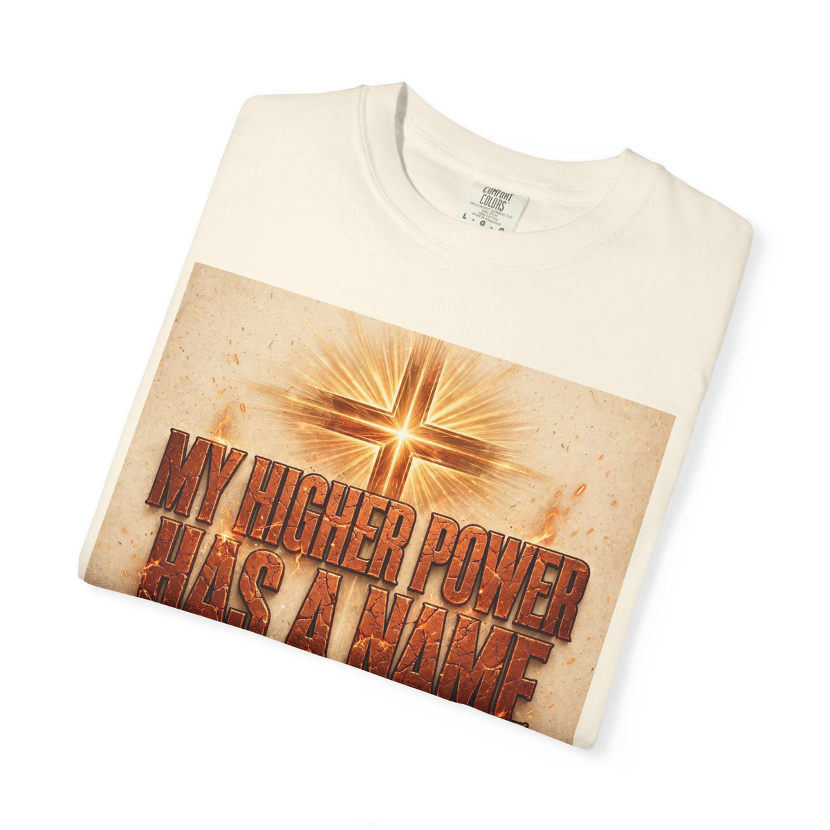 Higher Power Fiery Cross – Recovery T-Shirt