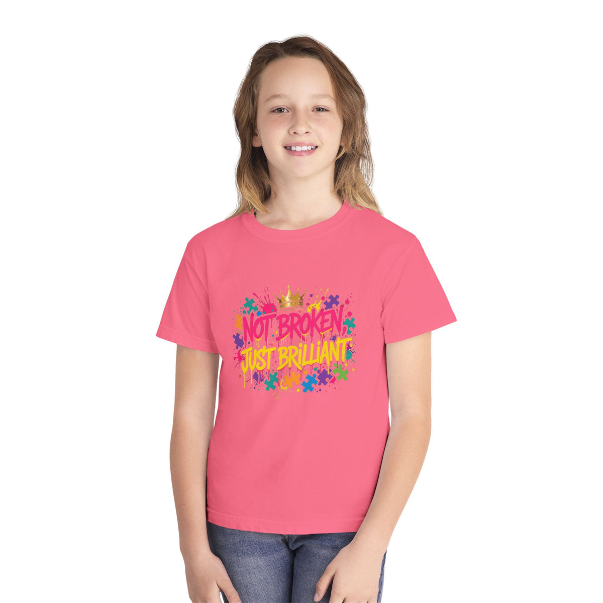 Not Broken Just Brilliant – Autism Awareness Kids' T-Shirt