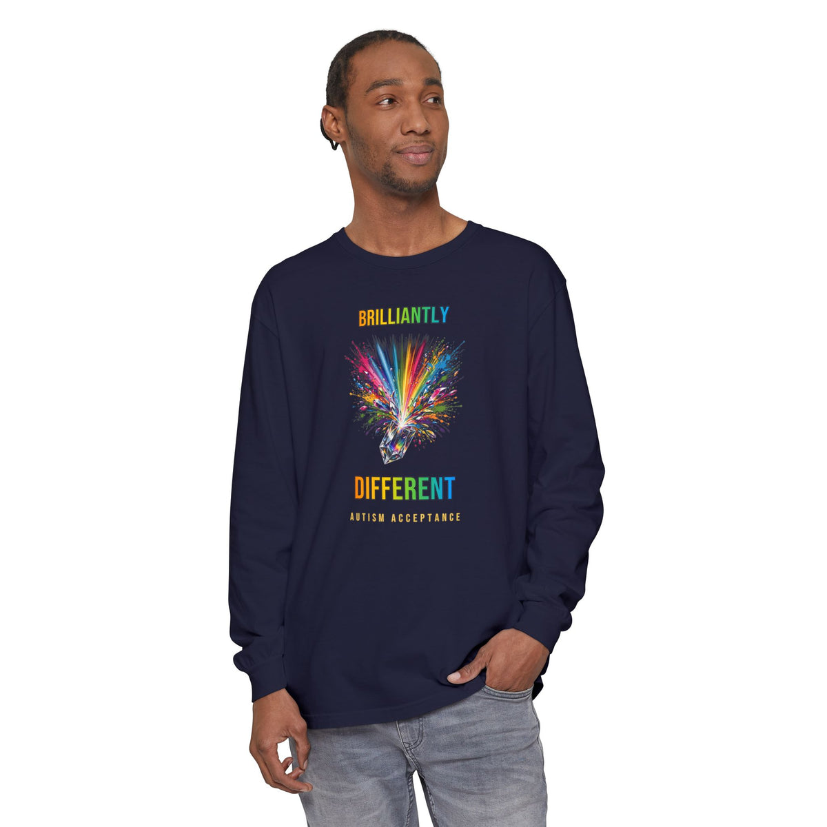 Brilliantly Different – Autism Acceptance Long Sleeve T-Shirt
