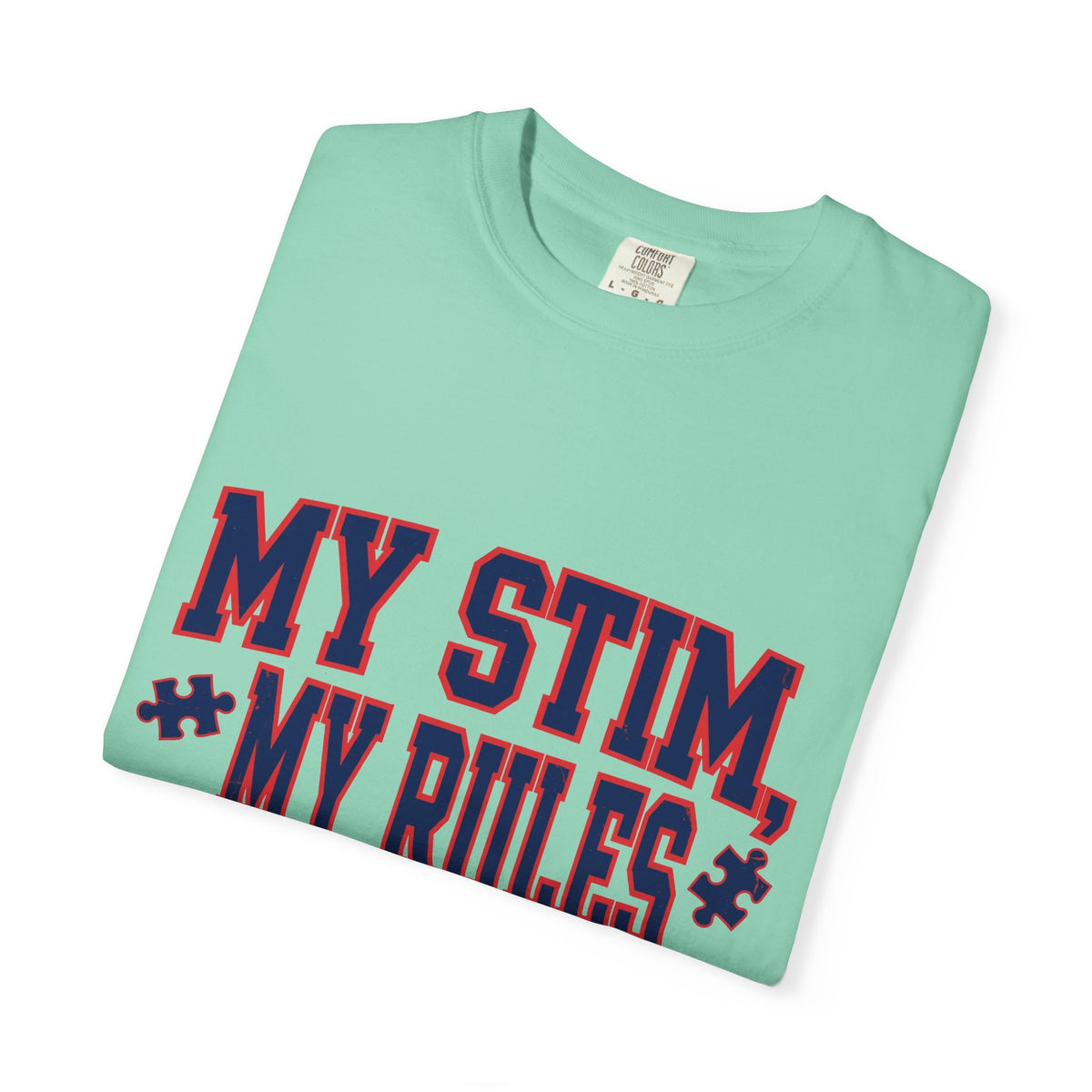 My Stim My Rules Varsity – Autism Awareness T-Shirt