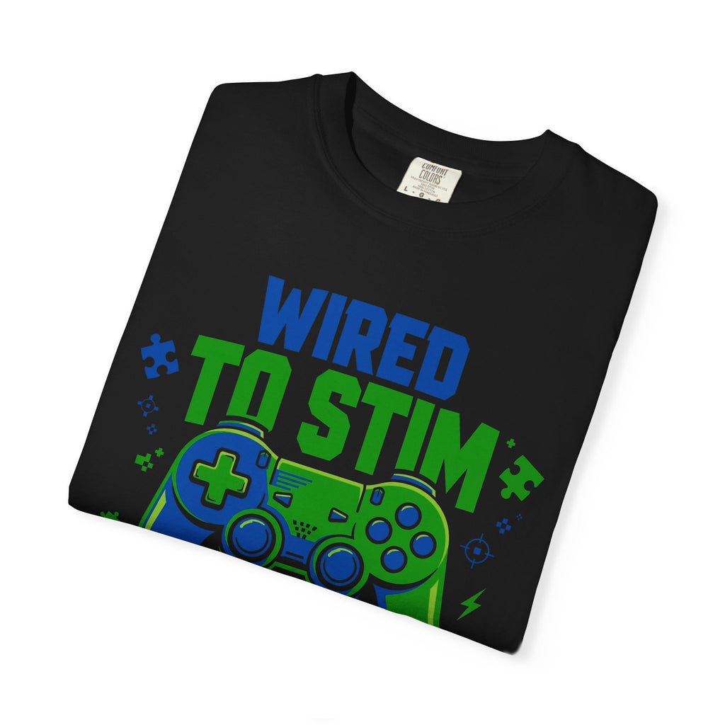 Wired to Stim Gamer – Autism Awareness T-Shirt