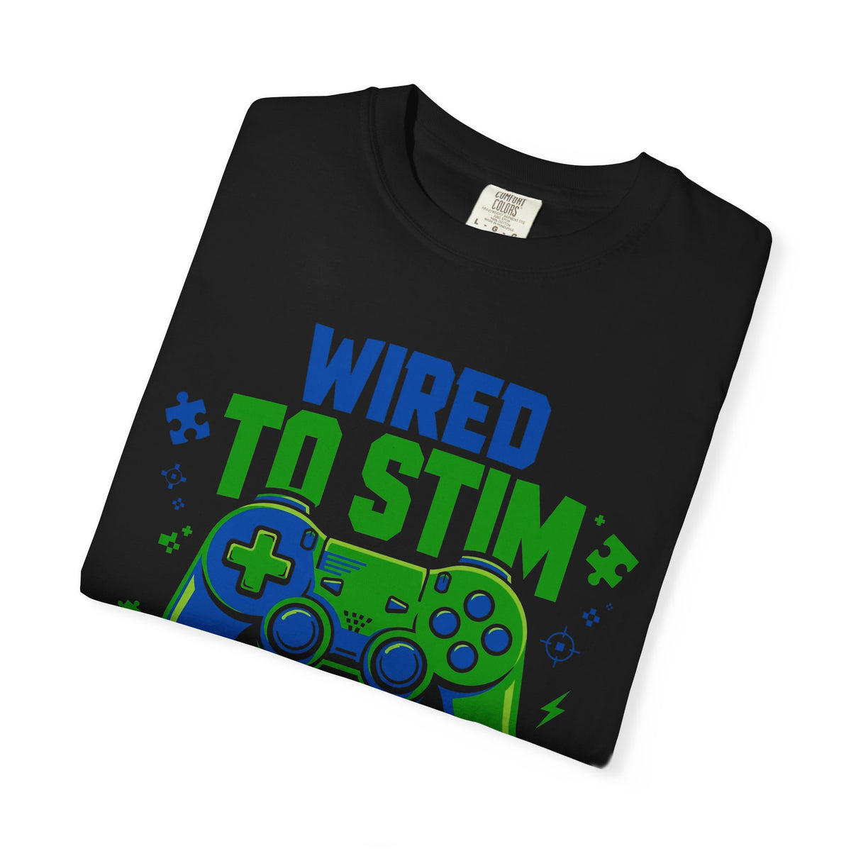 Wired to Stim Gamer – Autism Awareness T-Shirt