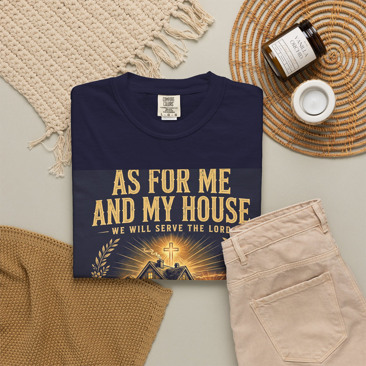 As For Me And My House We Will Serve The Lord – Christian T-Shirt