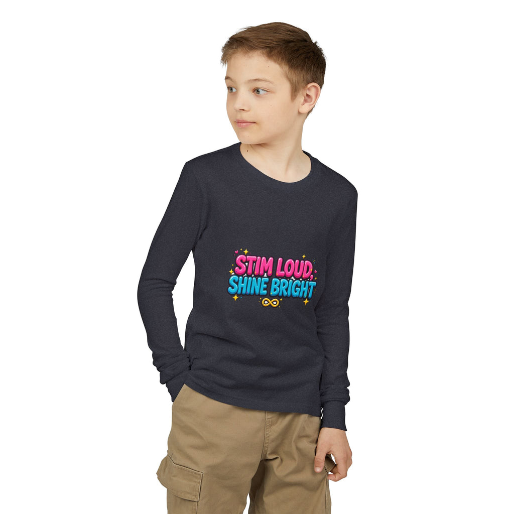 Stim Loud Shine Bright Kids' Long Sleeve T-Shirt