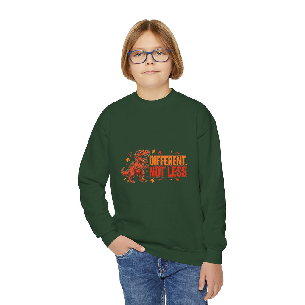 Different Not Less T-Rex – Kids' Sweatshirt