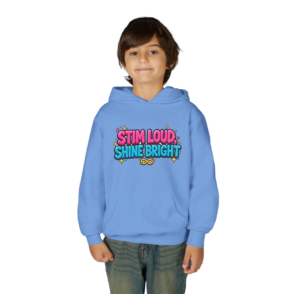 Stim Loud Shine Bright Kids' Hoodie
