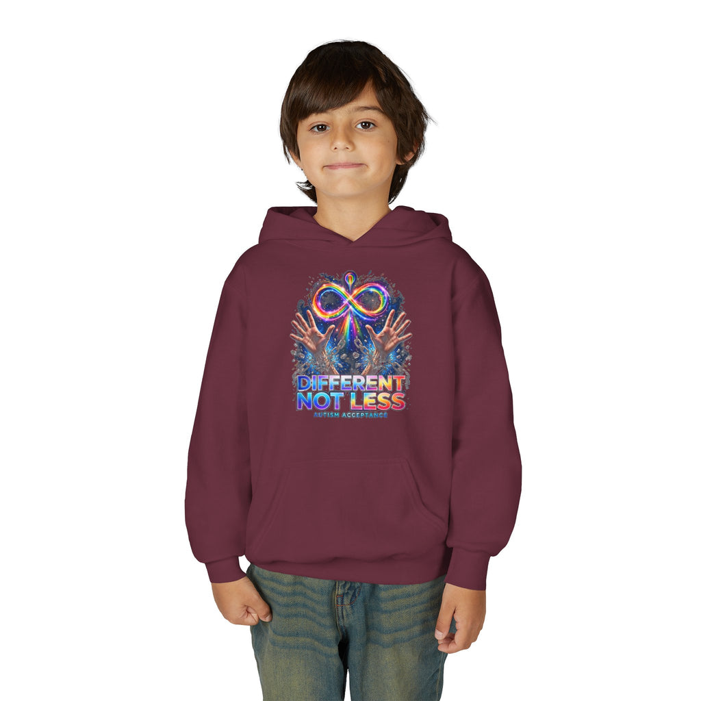 Different Not Less – Autism Acceptance Kids' Hoodie