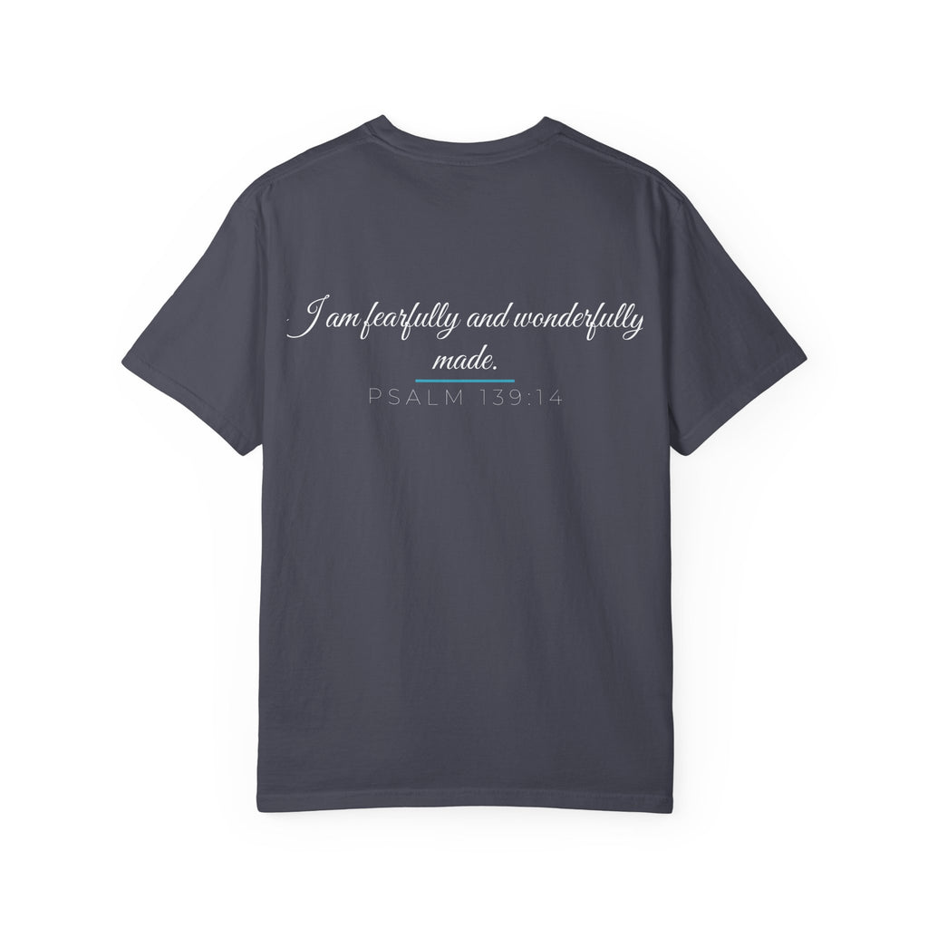Different Not Less – Autism Acceptance T-Shirt with Psalm 139:14 Verse Back