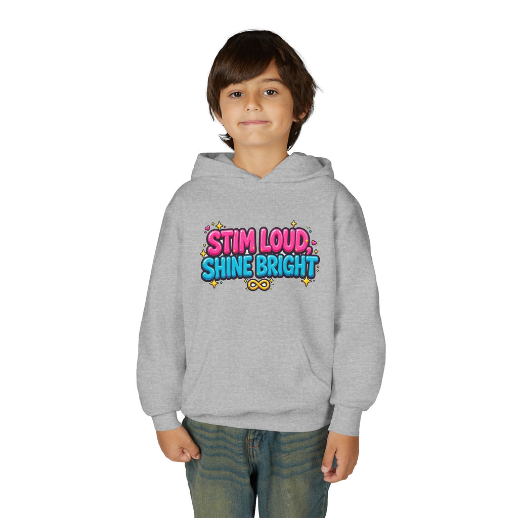 Stim Loud Shine Bright Kids' Hoodie