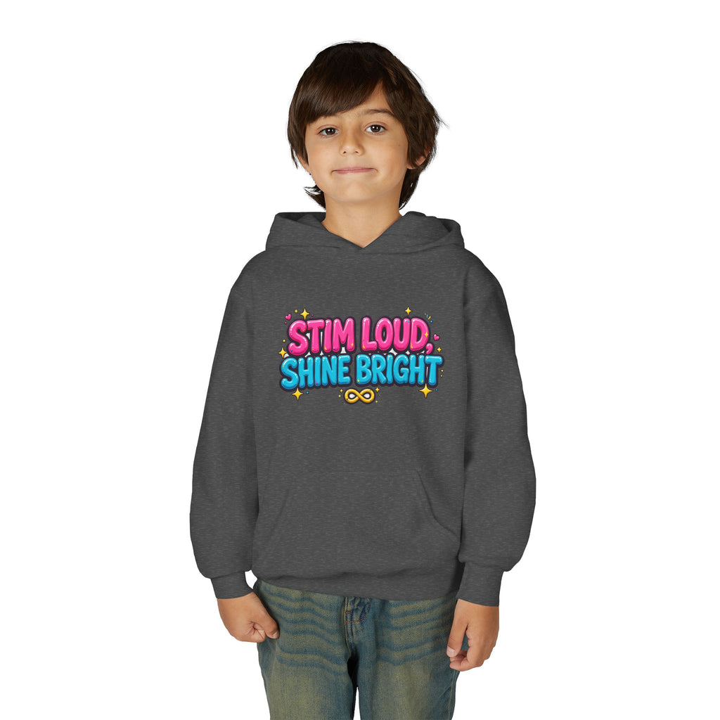 Stim Loud Shine Bright Kids' Hoodie