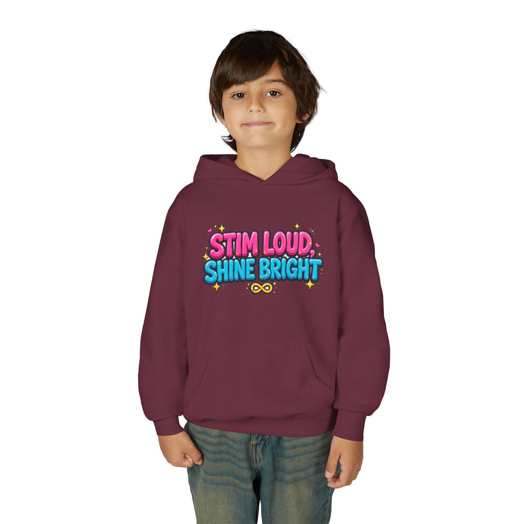 Stim Loud Shine Bright Kids' Hoodie