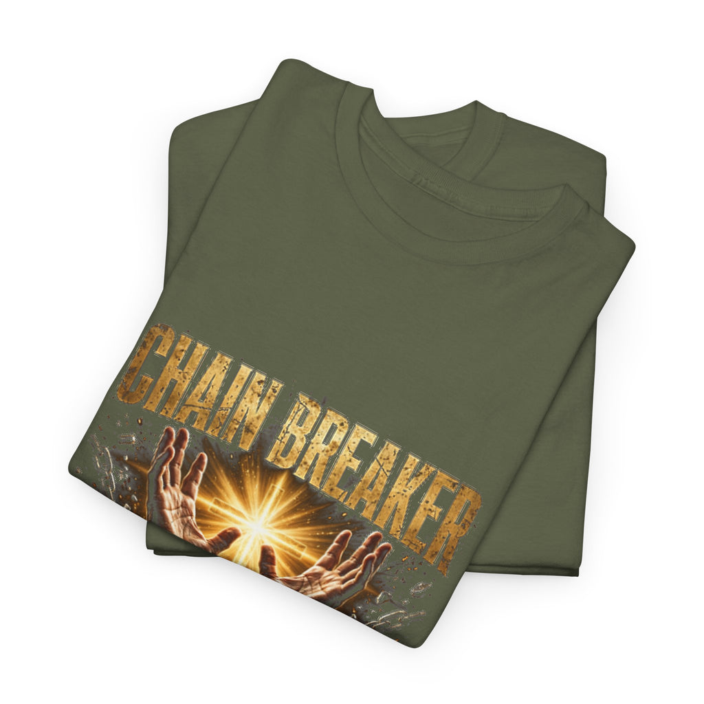 Chain Breaker Christian Graphic T-Shirt – Galatians 5:1 Bible Verse