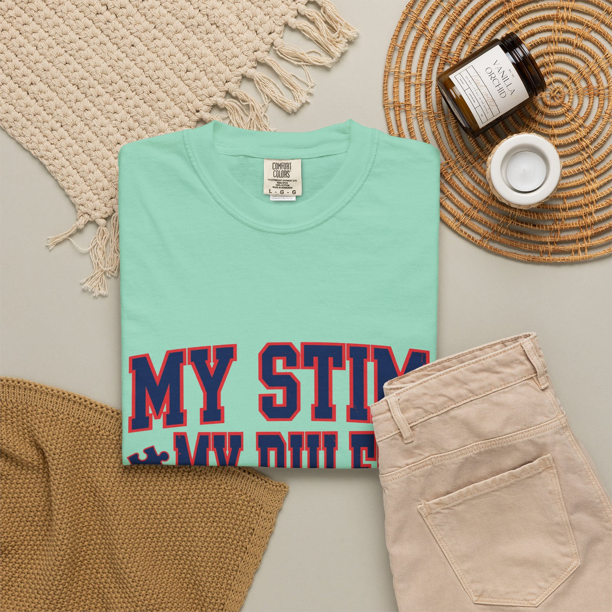 My Stim My Rules Varsity – Autism Awareness T-Shirt