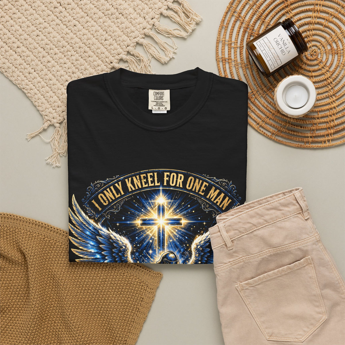 I Only Kneel For One Man – Christian T-Shirt