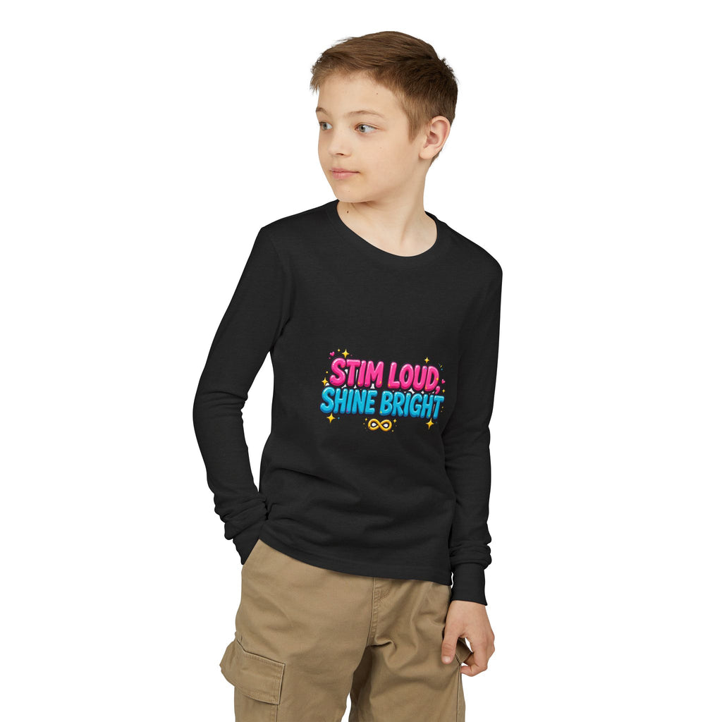 Stim Loud Shine Bright Kids' Long Sleeve T-Shirt