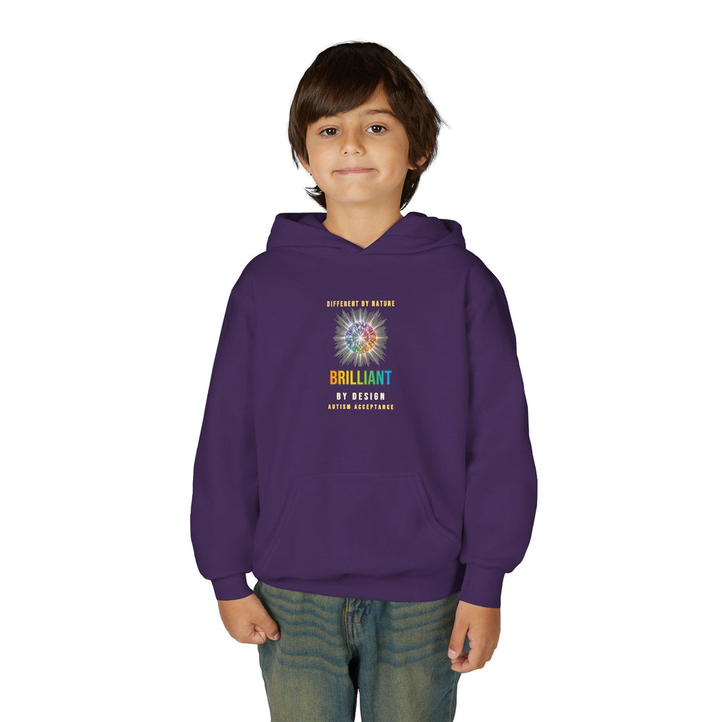 Brilliant By Design – Autism Acceptance Kids' Hoodie
