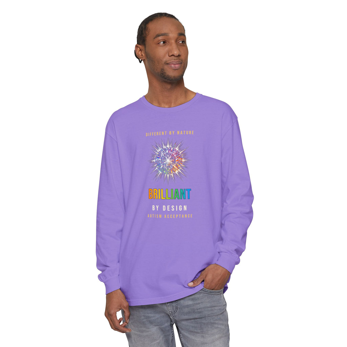 Brilliant By Design – Autism Acceptance Long Sleeve T-Shirt