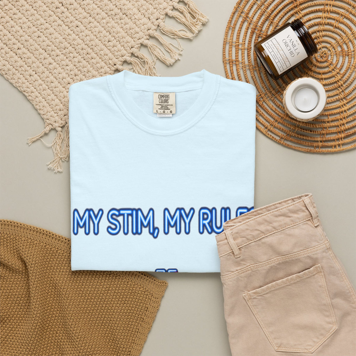 My Stim My Rules Neon – Autism Awareness T-Shirt