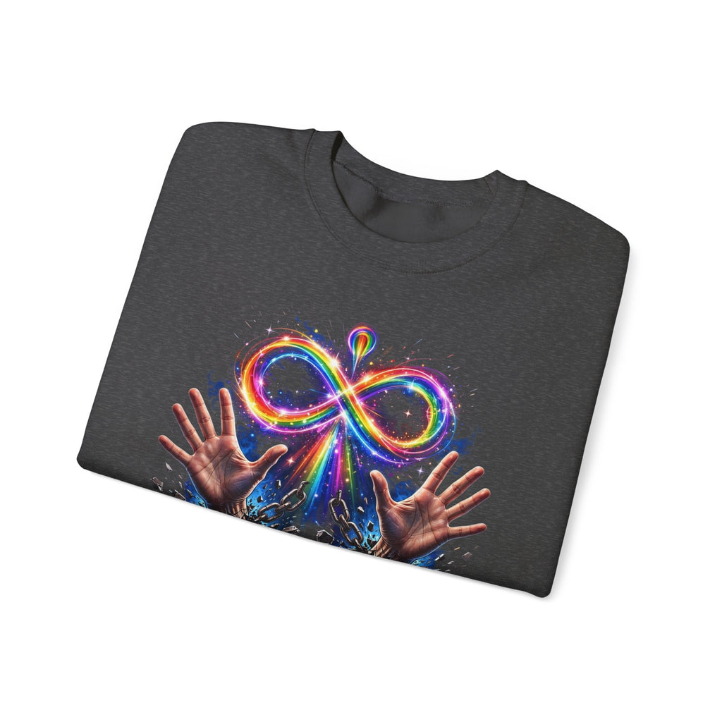 Different Not Less – Autism Acceptance Crewneck Sweatshirt