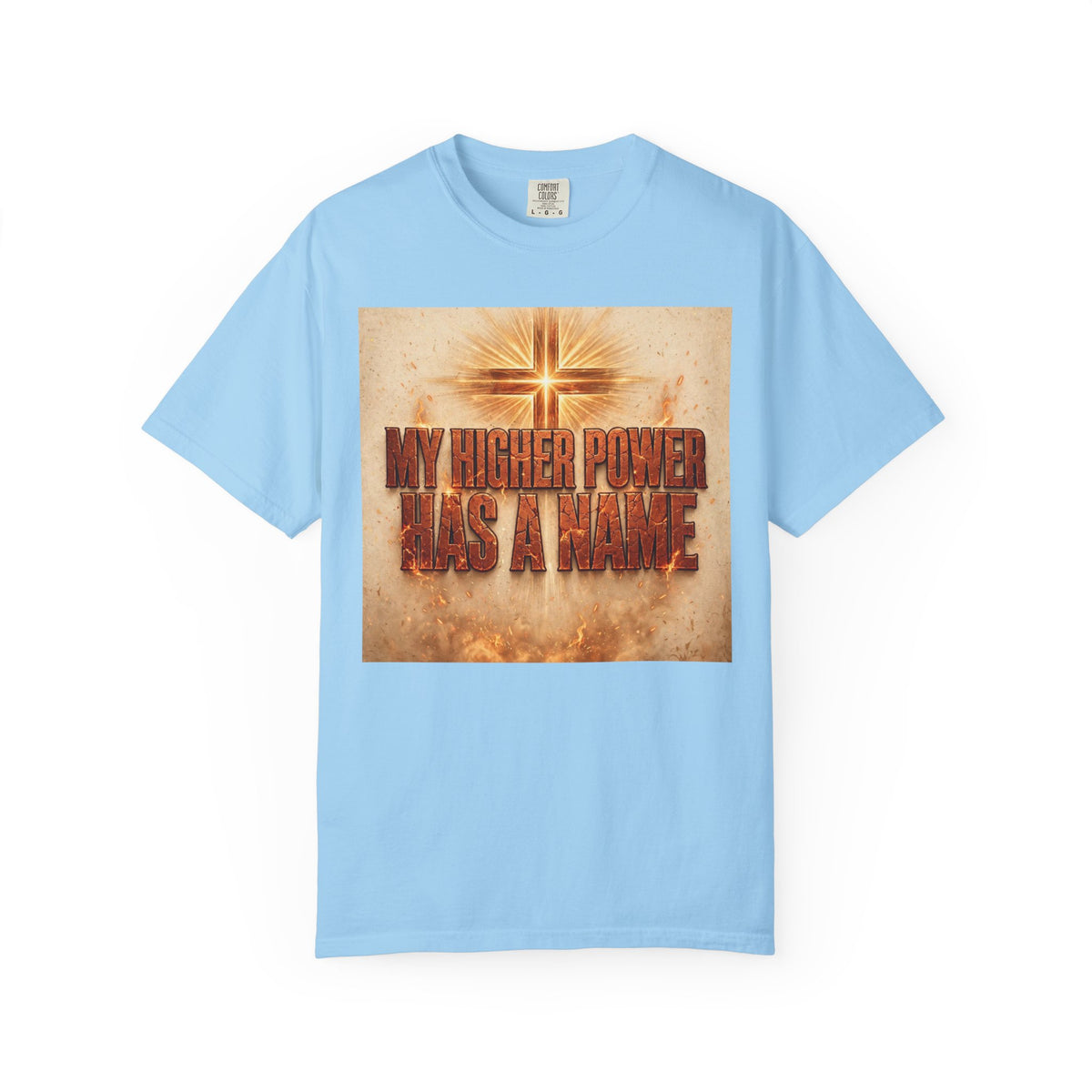Higher Power Fiery Cross – Recovery T-Shirt