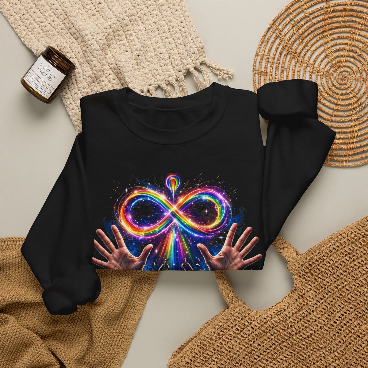 Different Not Less – Autism Acceptance Crewneck Sweatshirt