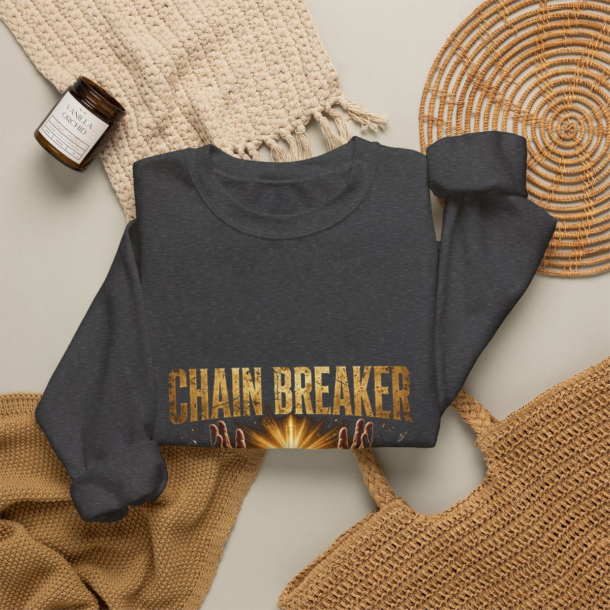 Chain Breaker – Christian Crewneck Sweatshirt