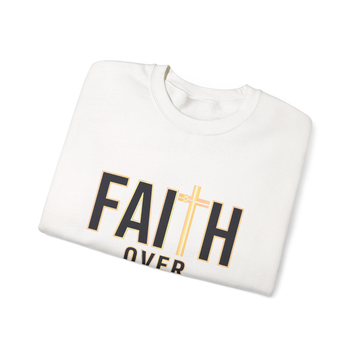 Faith Over Fear – Christian Crewneck Sweatshirt (Light Colors)