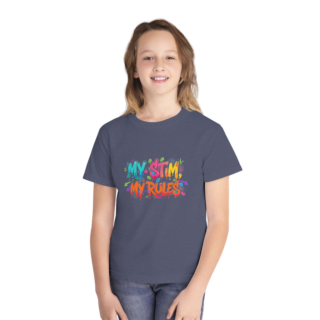 My Stim, My Rules – Autism Awareness Kids T-Shirt