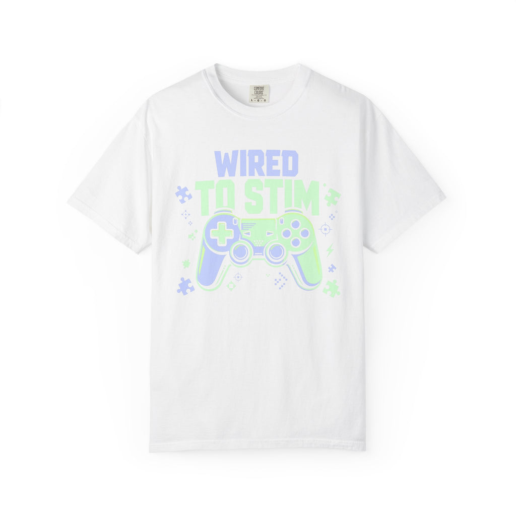 Wired to Stim Gamer – Autism Awareness T-Shirt