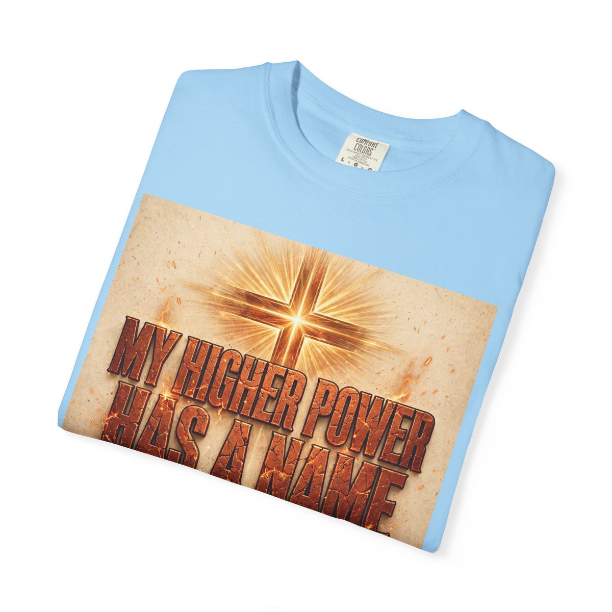 Higher Power Fiery Cross – Recovery T-Shirt