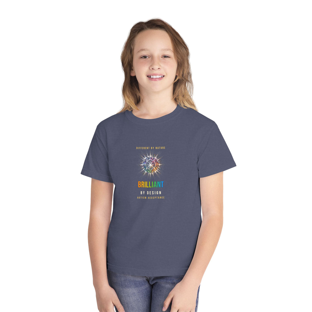 Brilliant By Design – Autism Acceptance Kids' T-Shirt