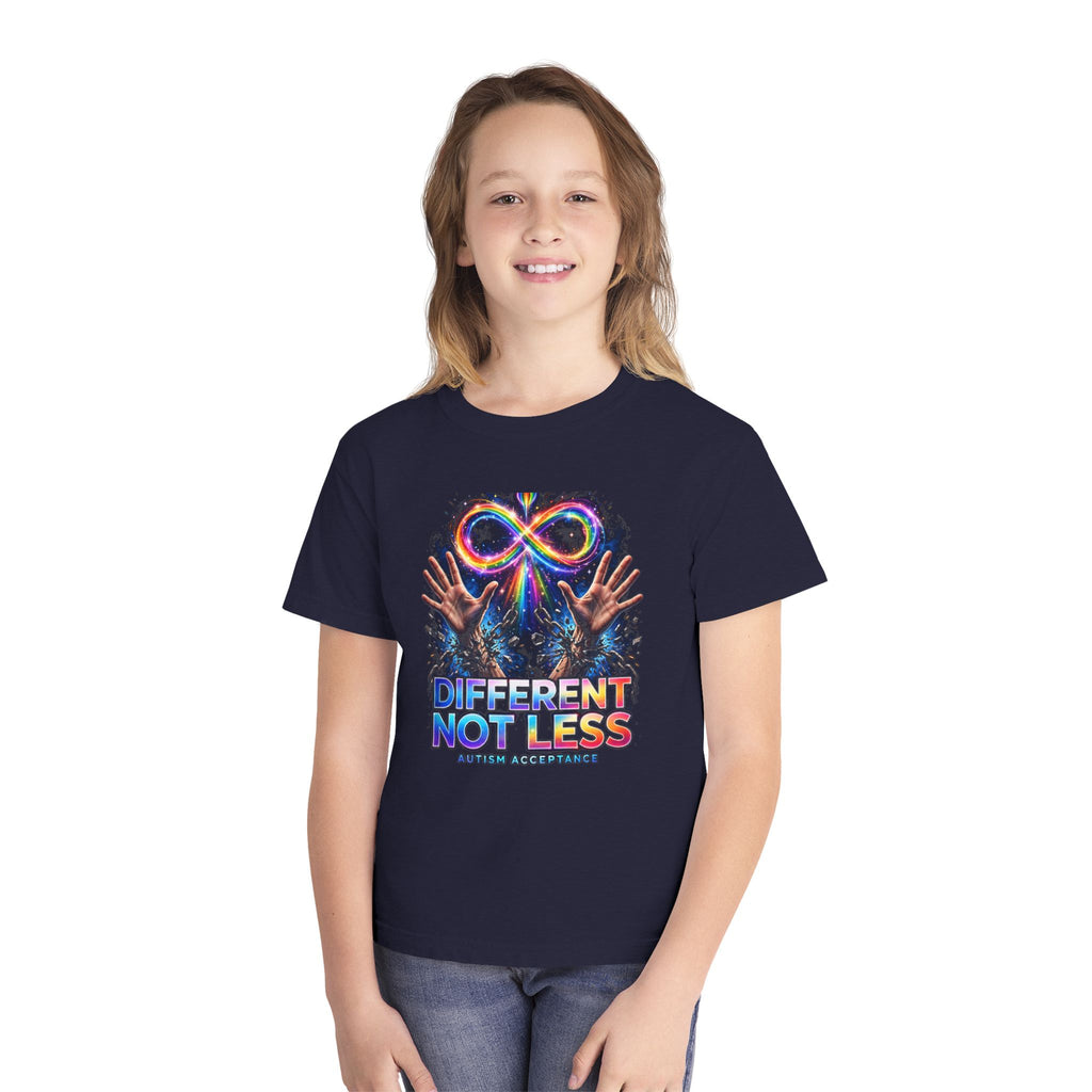 Different Not Less – Autism Acceptance Kids’ T-Shirt