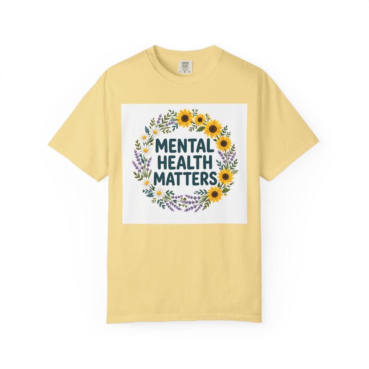 Mental Health Matters – Floral Awareness T-Shirt