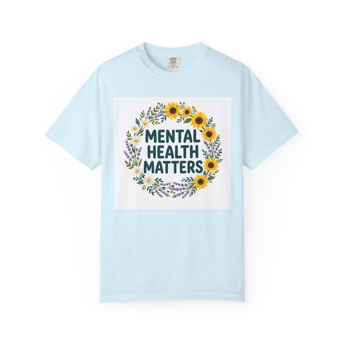 Mental Health Matters – Floral Awareness T-Shirt
