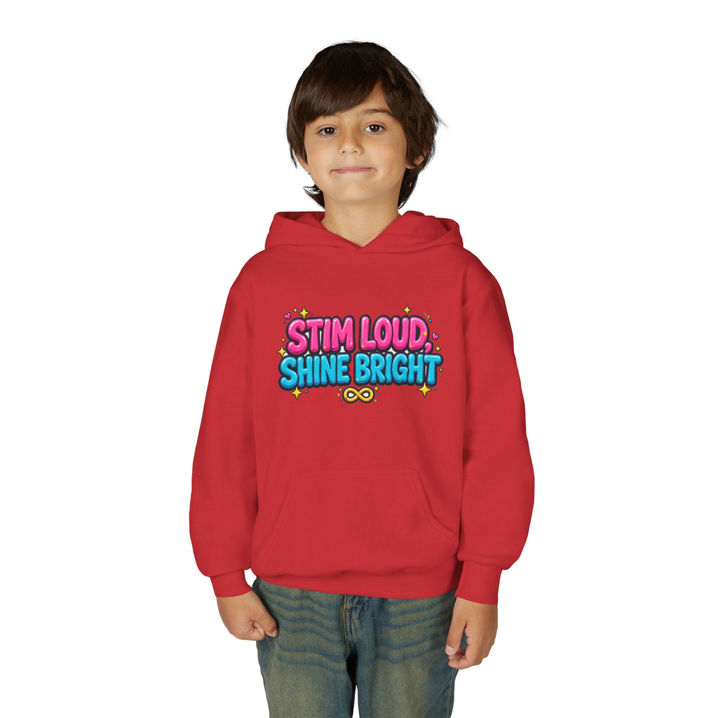 Stim Loud Shine Bright Kids' Hoodie