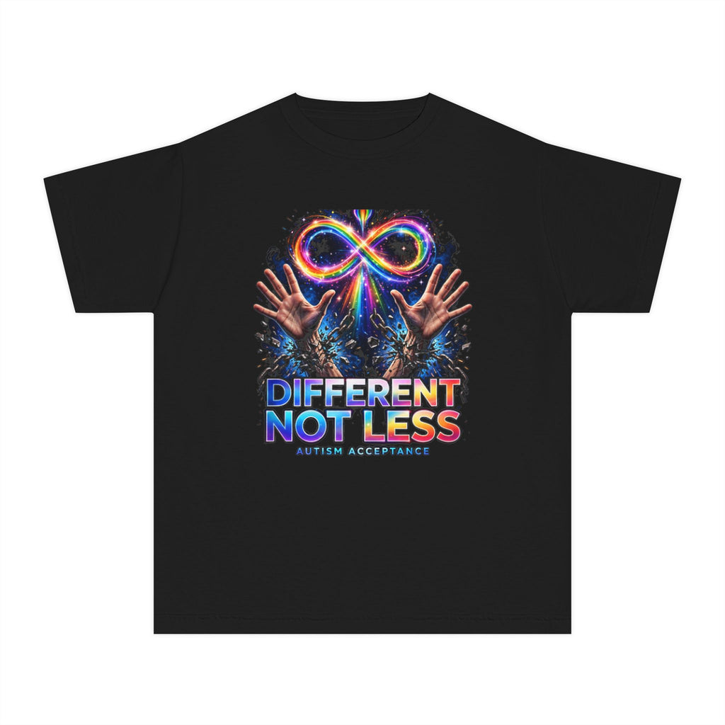 Different Not Less – Autism Acceptance Kids’ T-Shirt