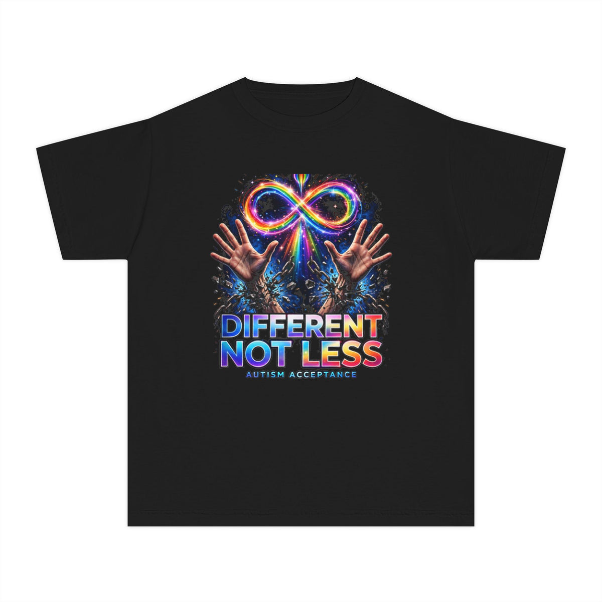 Different Not Less – Autism Acceptance Kids’ T-Shirt