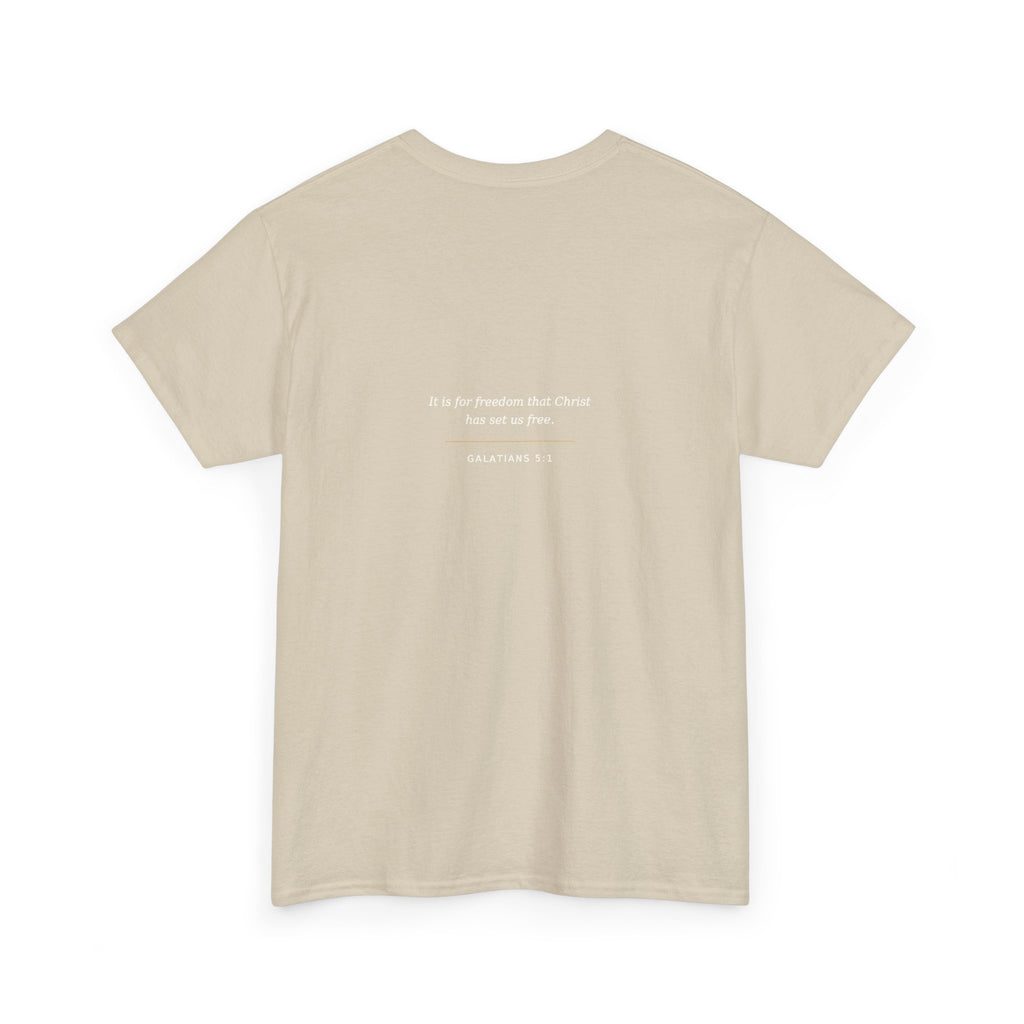 Chain Breaker Christian Graphic T-Shirt – Galatians 5:1 Bible Verse