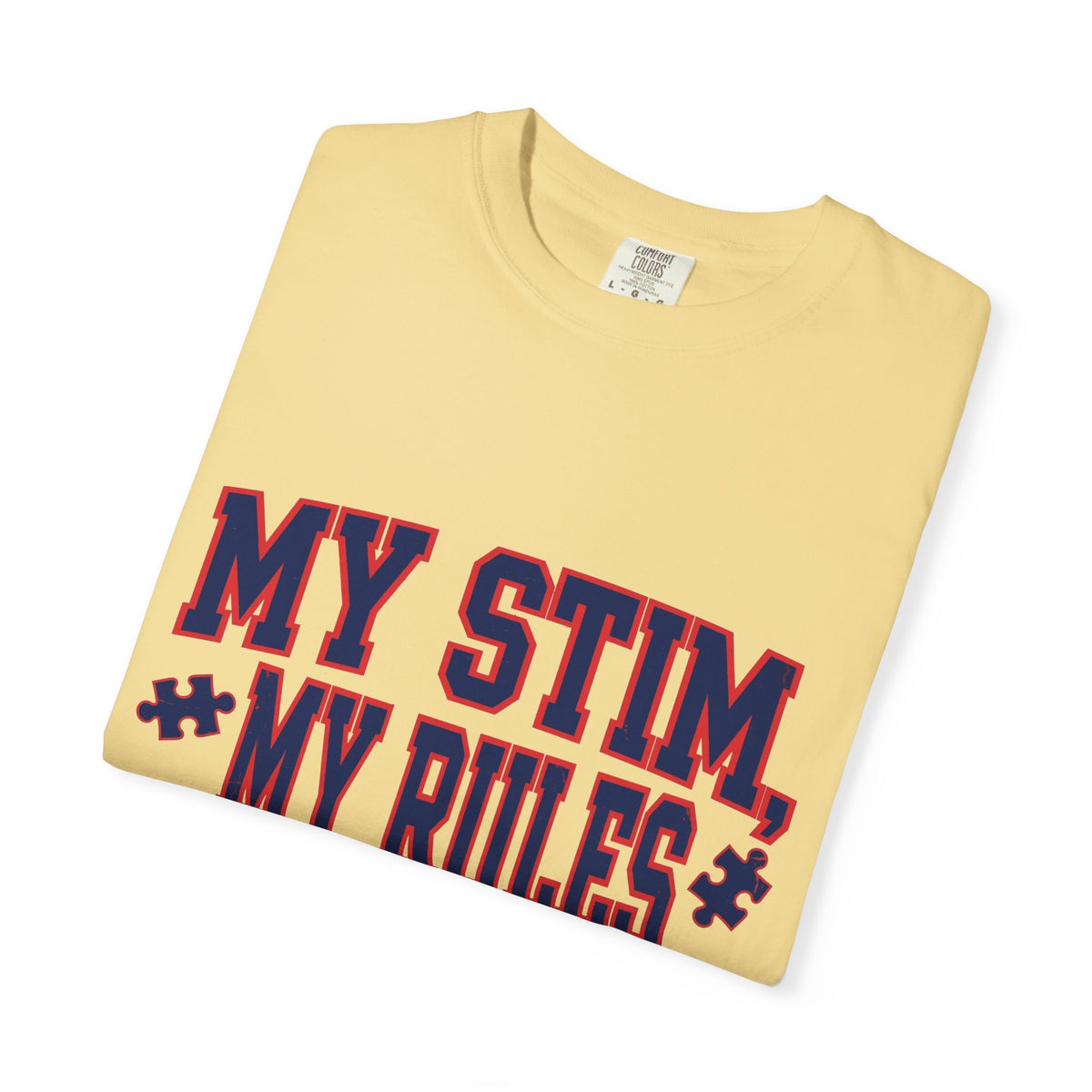My Stim My Rules Varsity – Autism Awareness T-Shirt