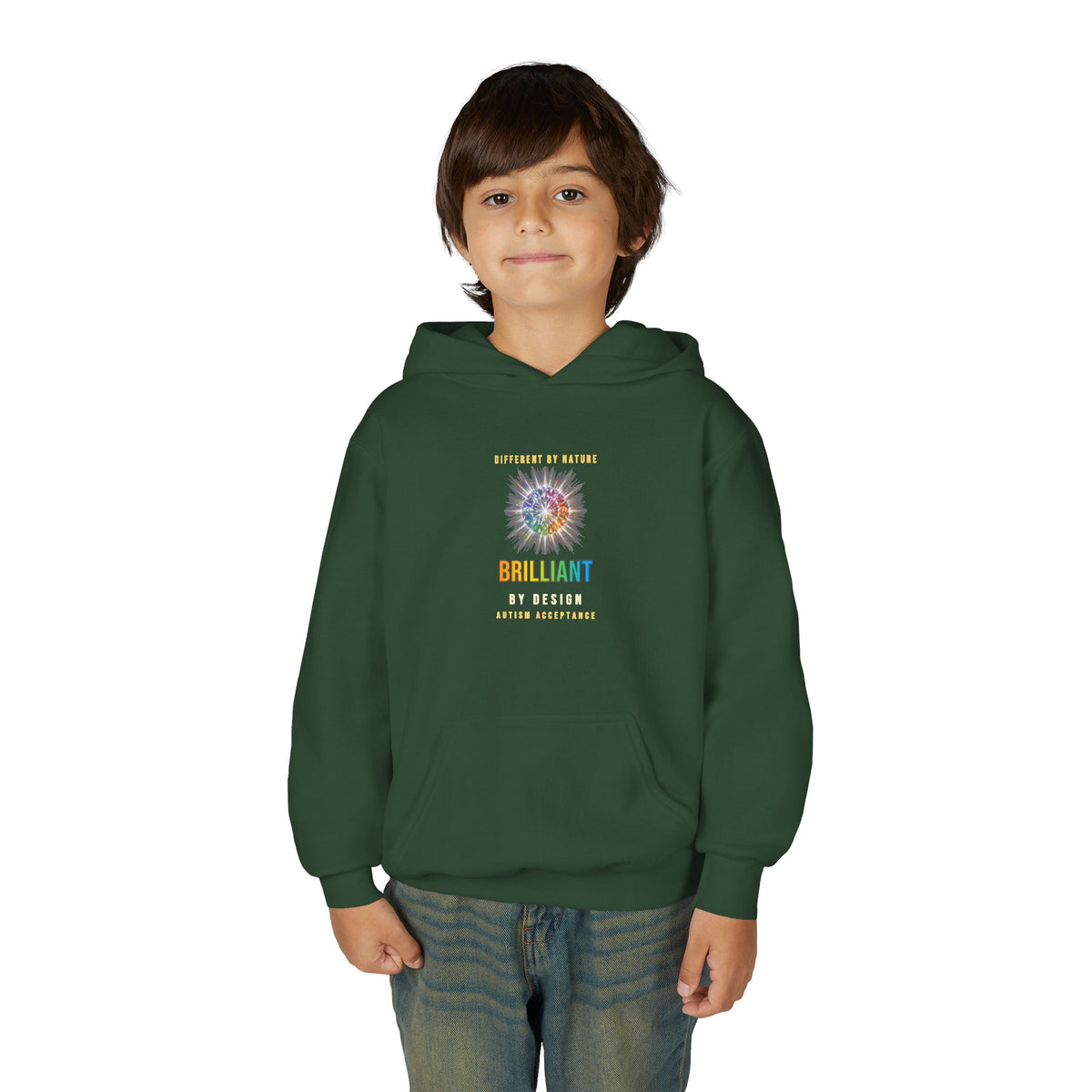 Brilliant By Design – Autism Acceptance Kids' Hoodie