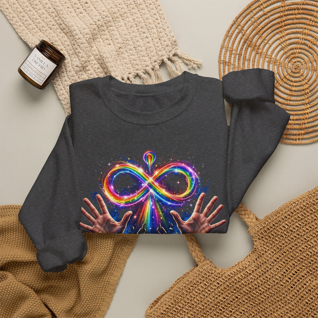 Different Not Less – Autism Acceptance Crewneck Sweatshirt
