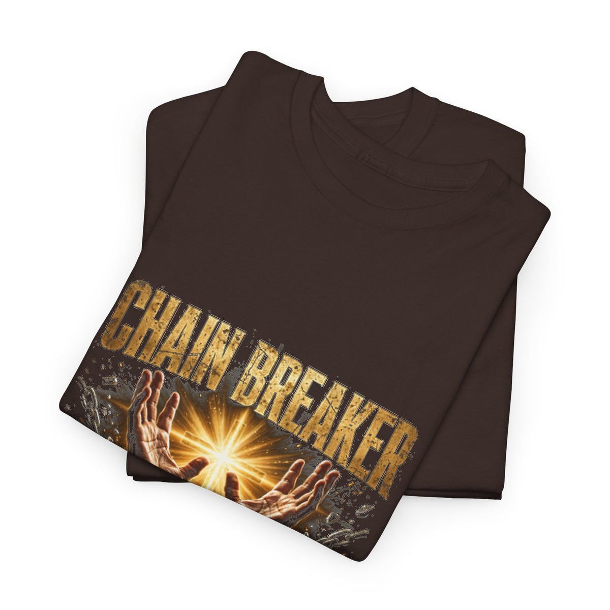 Chain Breaker Christian Graphic T-Shirt – Galatians 5:1 Bible Verse