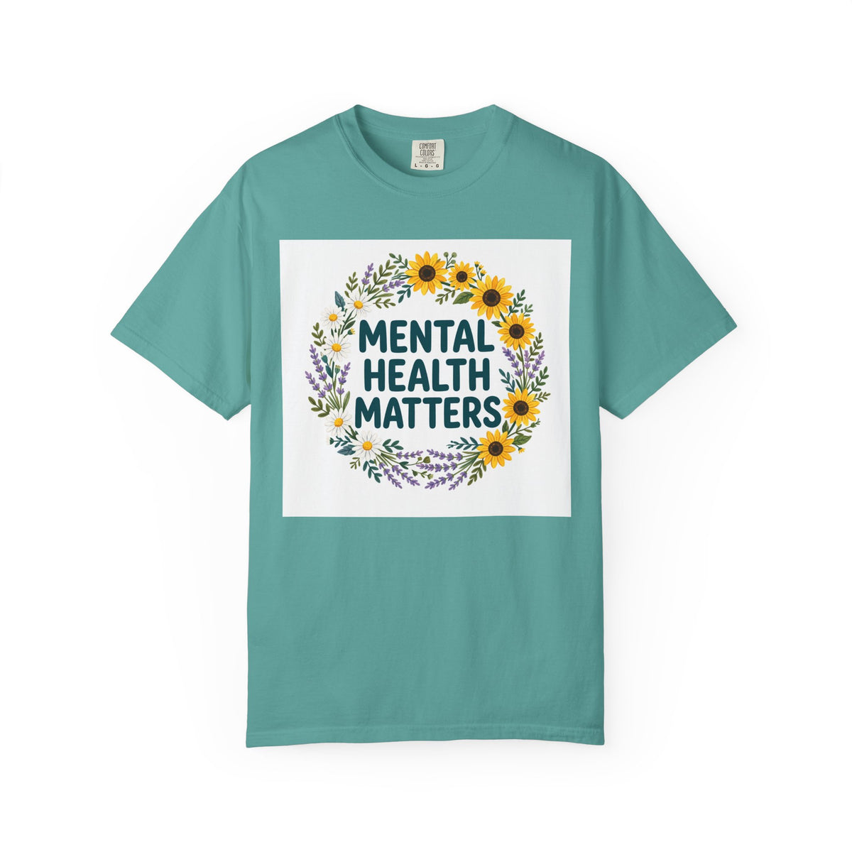 Mental Health Matters – Floral Awareness T-Shirt