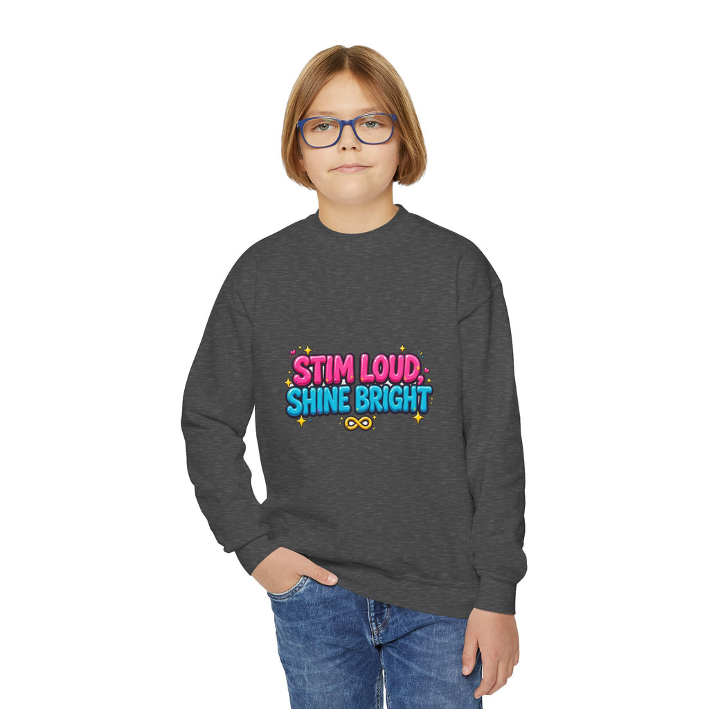Stim Loud Shine Bright Kids' Sweatshirt