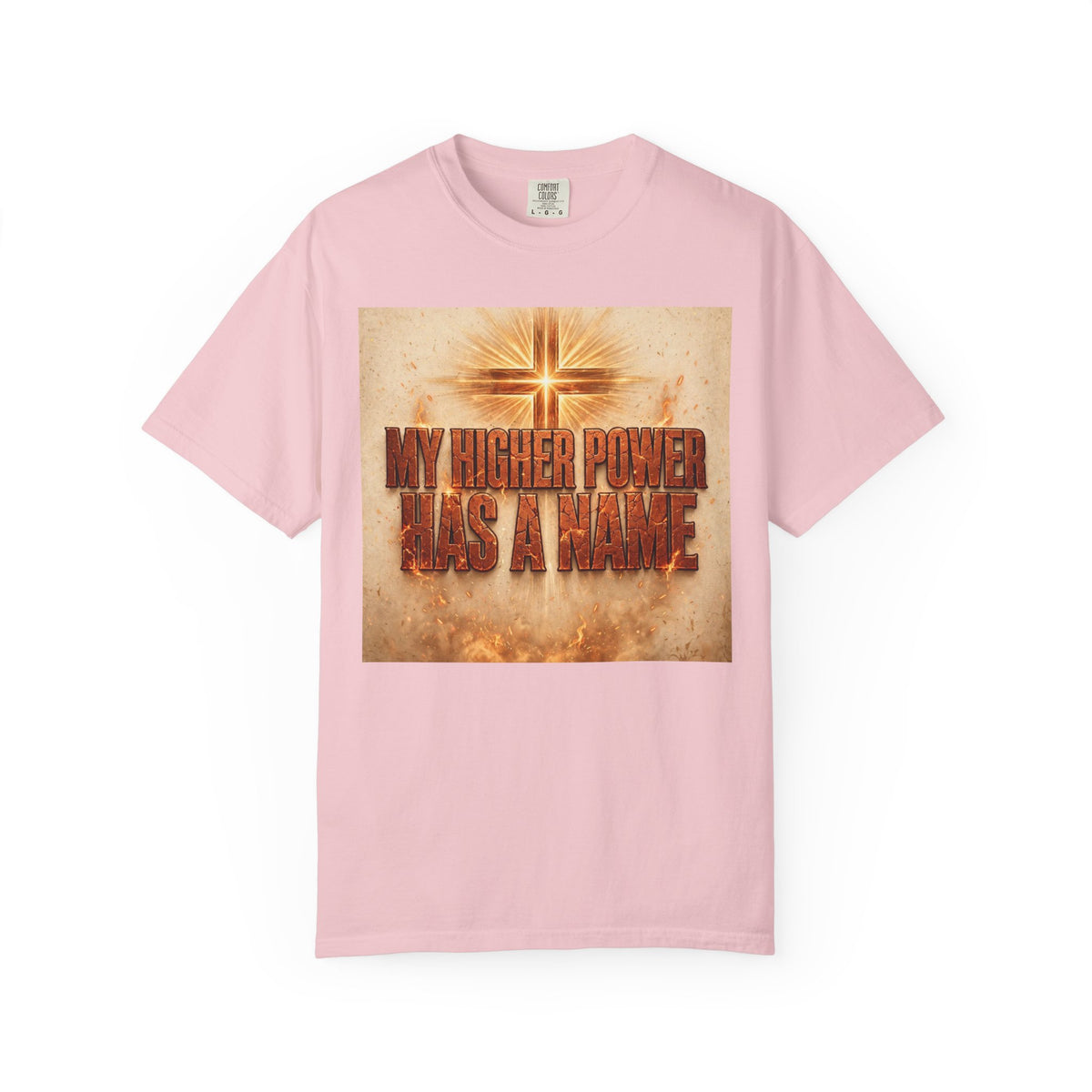 Higher Power Fiery Cross – Recovery T-Shirt