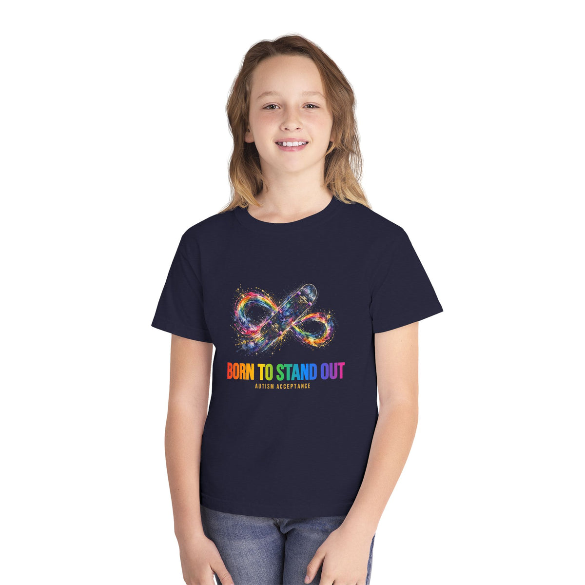 Born To Stand Out – Autism Acceptance Kids' T-Shirt