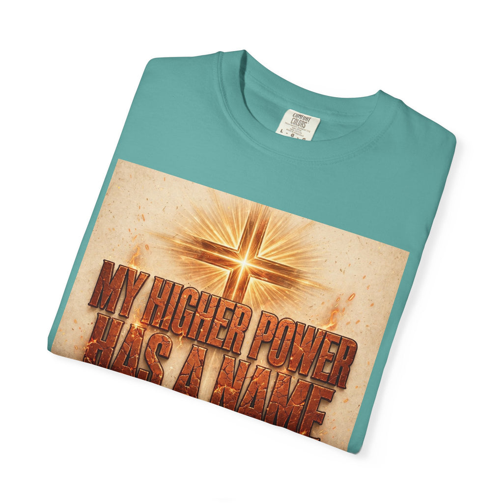 Higher Power Fiery Cross – Recovery T-Shirt